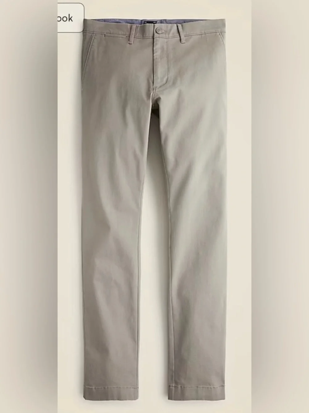 J.Crew 484 Slim-fit stretch chino pant in mushroom